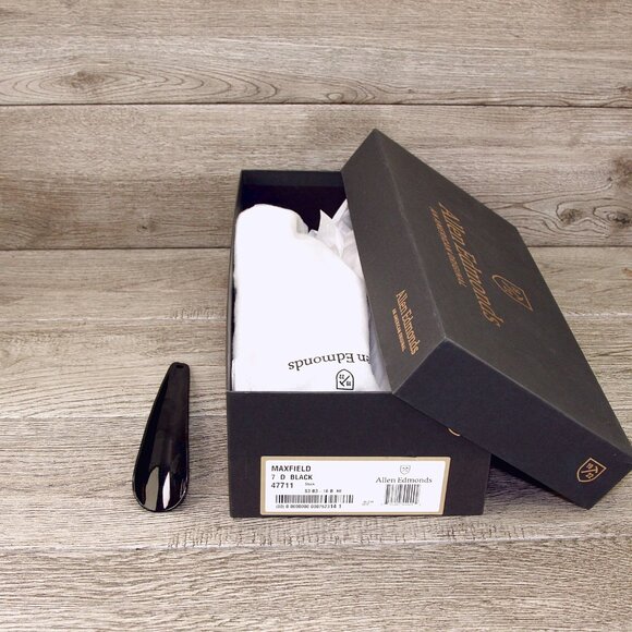 * NIB * $295 Allen Edmonds MAXFIELD Loafer 7 D Black * add $15 new Cedar Trees main image 9